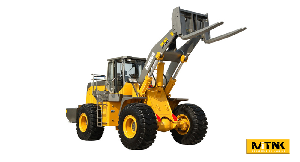 XM956T Hydraulic 4wd Articulated Wheel Loader Forklift