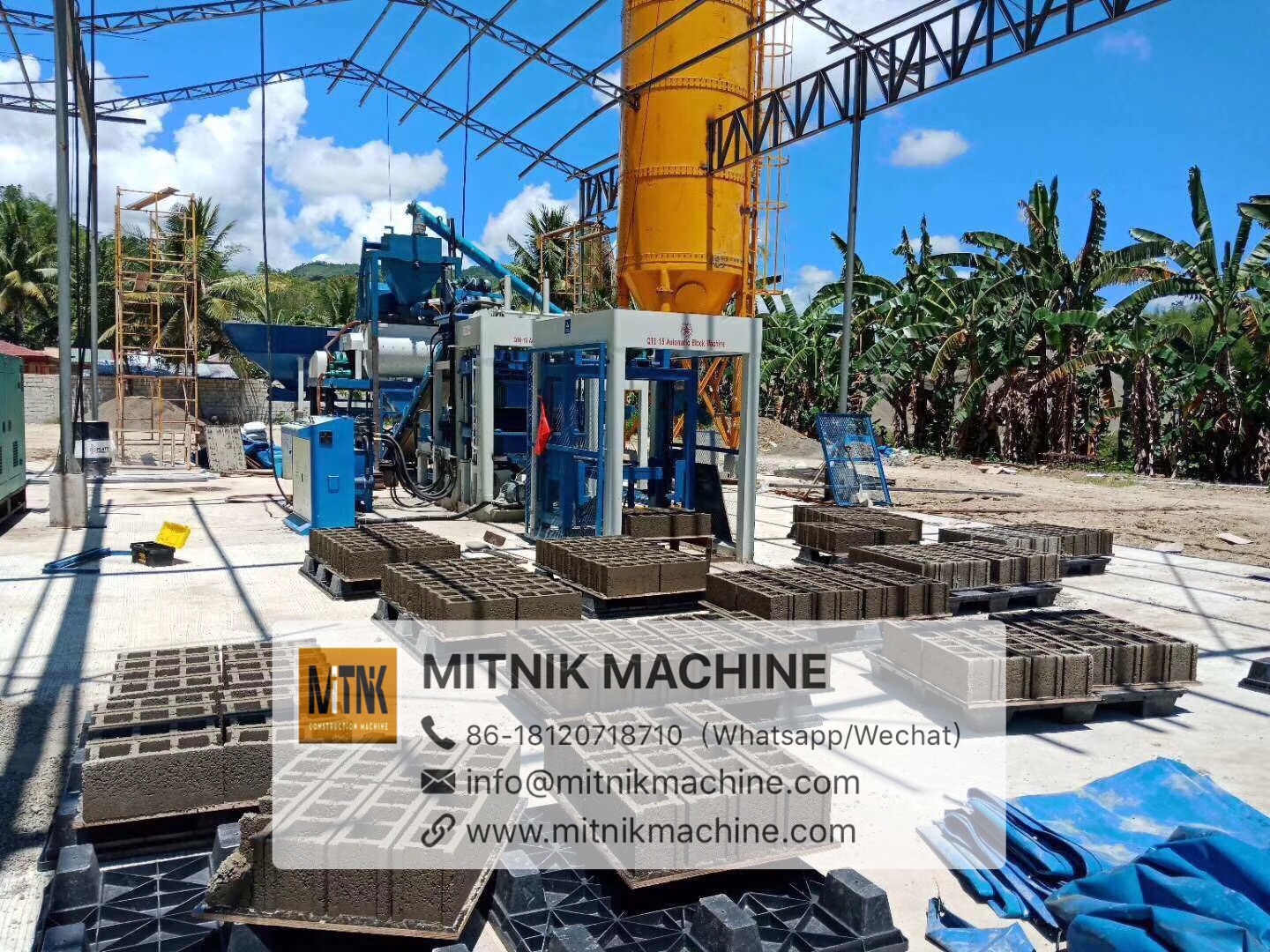 MITNIK Concrete Interlocking Block Making Machine in Zambia/Kenya/Ghana
