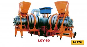 LQY-60 Mobile Asphalt Drum Mix Plant With 60tph