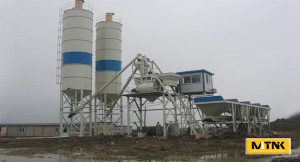 HZS50 Fixed Skip Type Cement Batching Plant